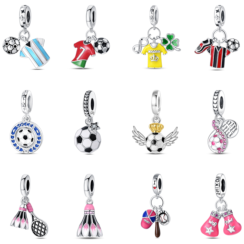 Fashion 925 Perak Sepak Bola J - Badminton Materi ulasan dan harga